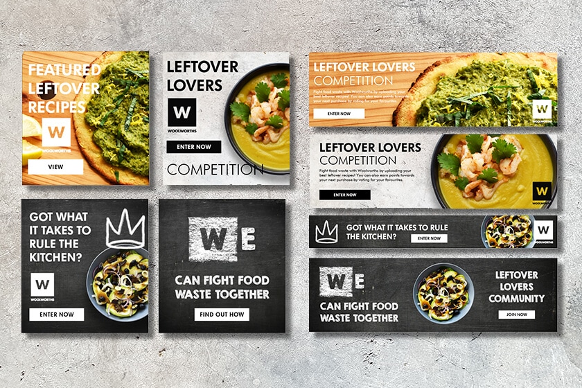 Woolworths Leftover Lovers Web Banners